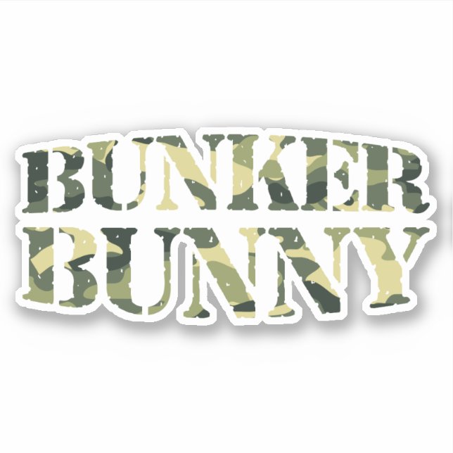 ADESIVO BUNKER BUNNY CAMO / CAMOUFLAGE (Frente)