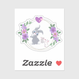 Adesivo Bunnies with their Mama