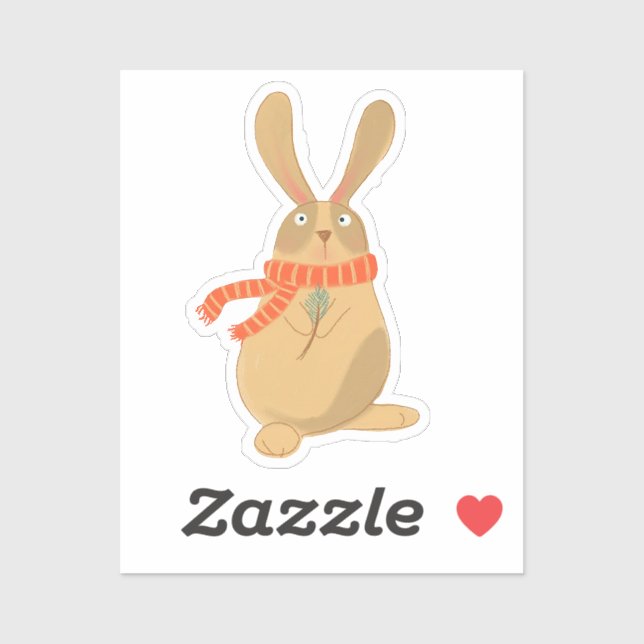 Adesivo Bunny Natal (Folha)