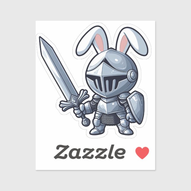 Adesivo BUNNY. #Part2 / Sticker (bunny knight) #16 (Folha)