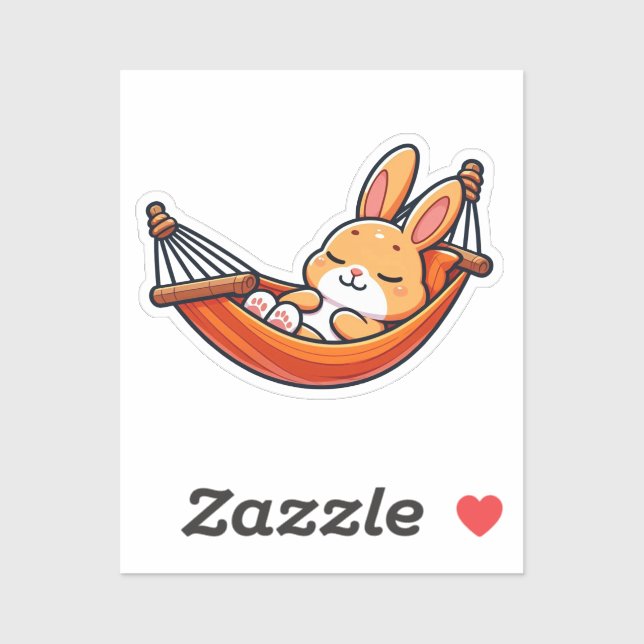 Adesivo BUNNY. #Part2 / Sticker (bunny sleep) #9 (Folha)
