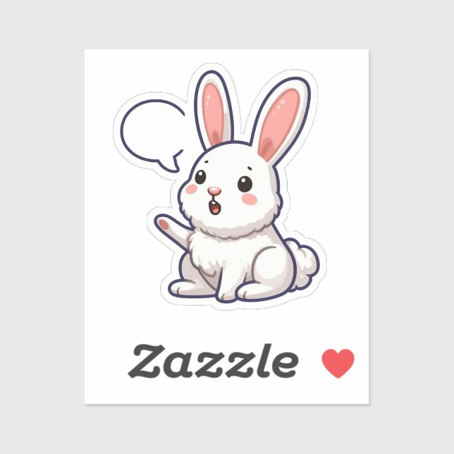 Adesivo BUNNY. #Part2 / Sticker (bunny sticker) #3 (Folha)