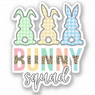 Adesivo Bunny Squad   Felz pascoa, coelho bonito