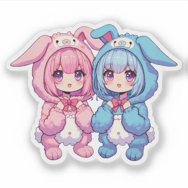 Adesivo Bunny Twins (Frente)