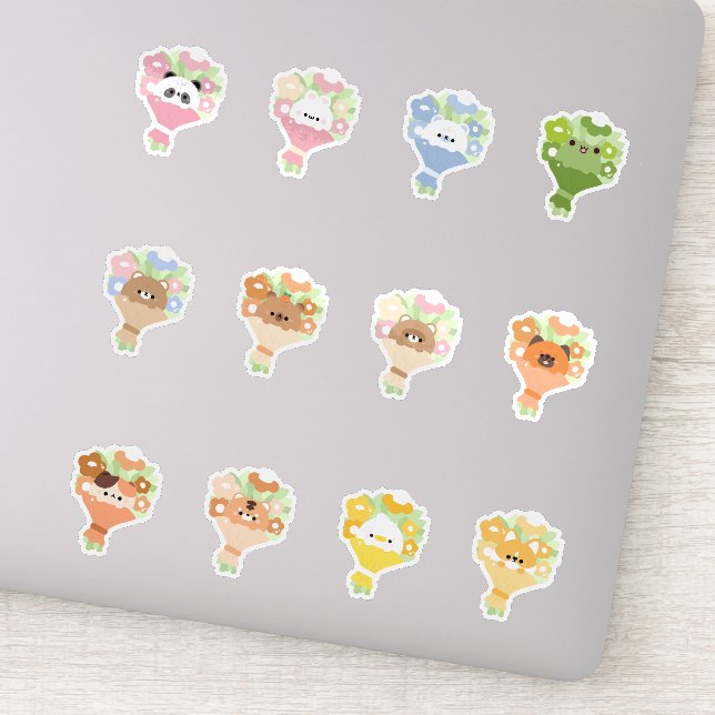 Adesivo Buquê de Flor Animal (Detalhe)