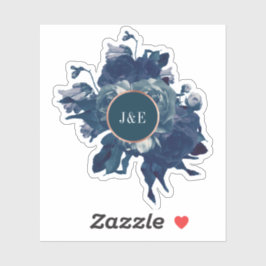 Adesivo Buquê Dourado Rosa marinho