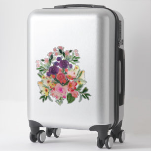 Adesivo Buquê Floral bonito Pintura digital por Cherie