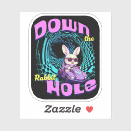 Adesivo Buraco De Coelho Para Baixo (+Fundo)