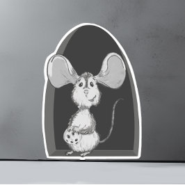 Adesivo Buraco do Mouse com o Cookie Sticker