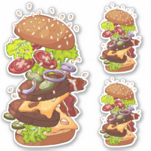 Adesivo Burger Grande