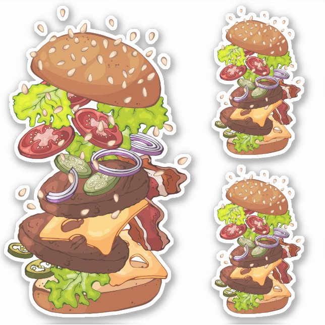 Adesivo Burger Grande (Frente)