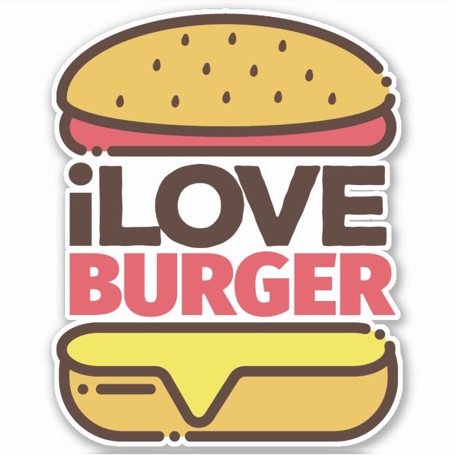Adesivo Burger Lover (Frente)