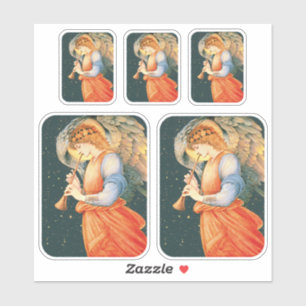 Adesivo Burne-Jones Angel tocando flageolet 1878 CC1153