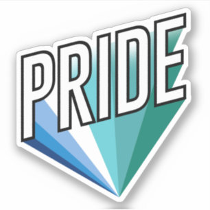 Adesivo Burst do Orgulho Masculino Gay