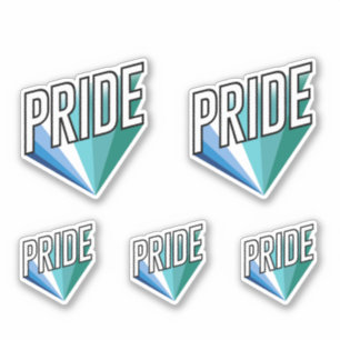 Adesivo Burst do Orgulho Masculino Gay