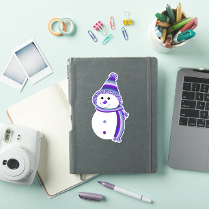 Adesivo Butch Lésbica Orgulho Snowman Sinalizador de Snowm