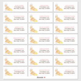 Adesivo Butter Together Bridal Shower Guest Address 