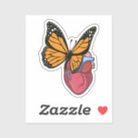 Adesivo Butterfly with Heart<br><div class="desc">This design is the perfect gift for a birthday, Christmas and other celebrations. It is suitable for women, men and kids.</div>