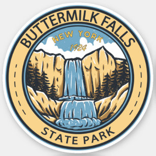 Adesivo Buttermilk Falls State Park New York Crachá