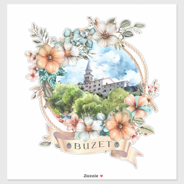 Adesivo Buzet Croatia (Folha)