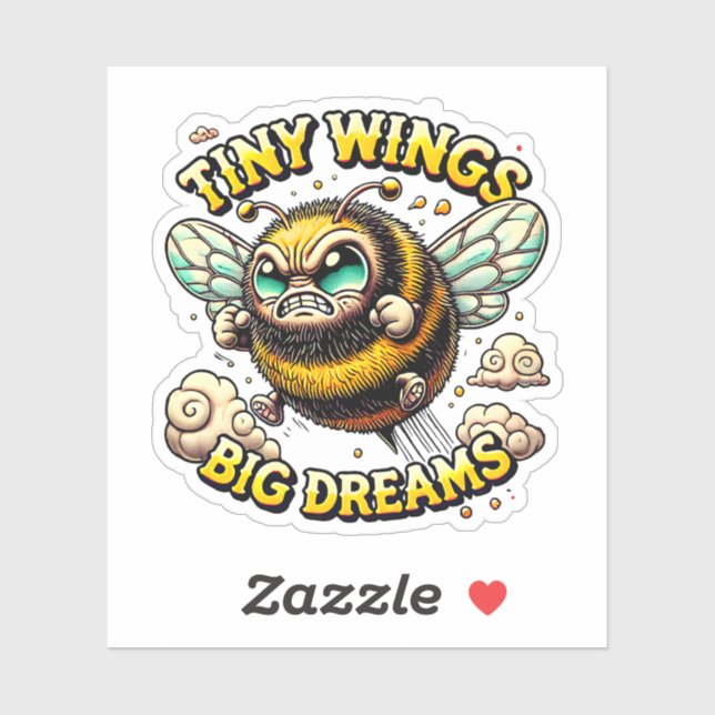 Adesivo Buzzing for Greatness (Folha)