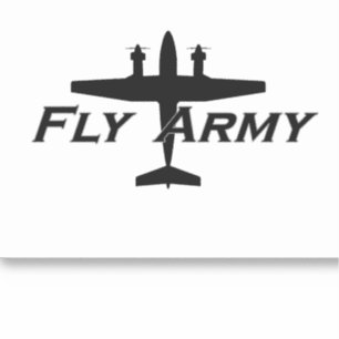 Adesivo C-12 Vinheta de asa fixa do Exército Aéreo do Re