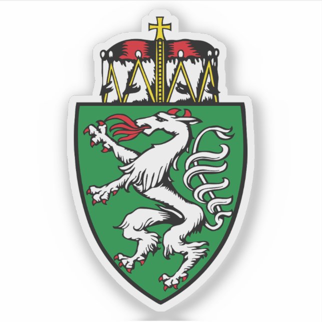 Adesivo C.O.A. do Estado da Estíria (Steiermark),Áustria (Frente)