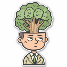 Adesivo Cabeça de Árvore