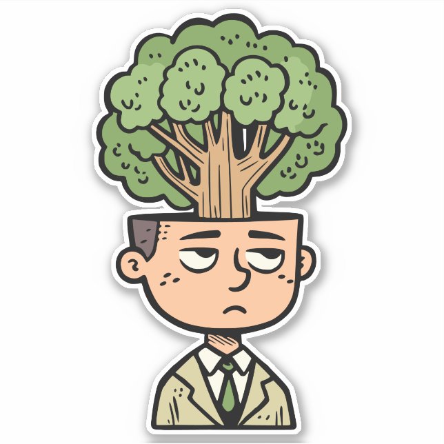 Adesivo Cabeça de Árvore (Frente)