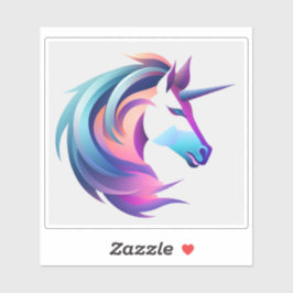 Adesivo Cabeça de Unicórnio