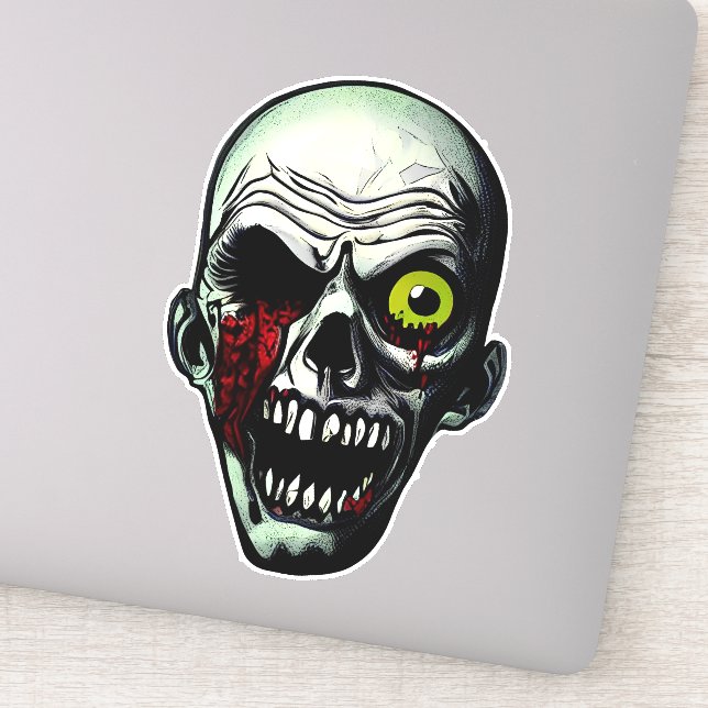 Adesivo Cabeça Zombie (Detalhe)