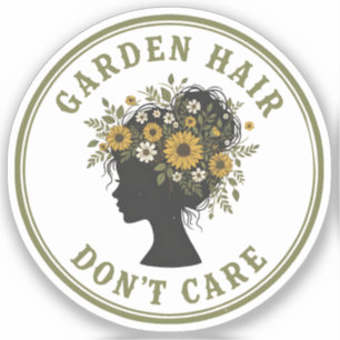 Adesivo Cabelo de Jardim, Não Me Importo