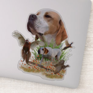 Adesivo Caça de faisão com ponteiros, arte