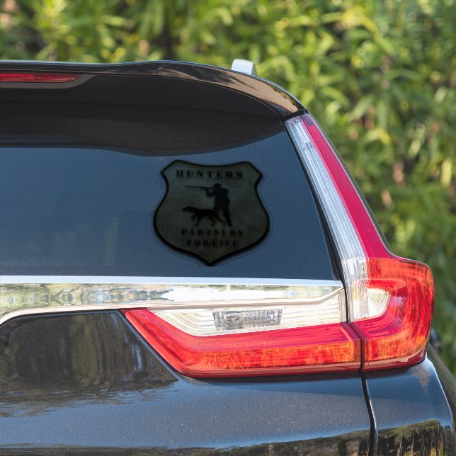 Adesivo Caçadores, parceiros para a vida (Lado do carro)