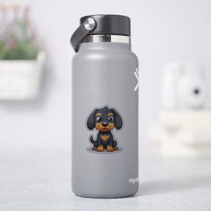 Adesivo Cachorrinho Kawaii Dachshund – Posição Sentada