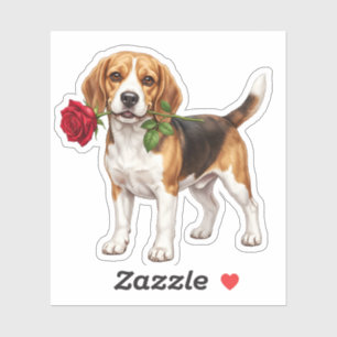 Adesivo Cachorro Beagle Fofo