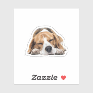 Adesivo Cachorro-Beagle Sonolento - Design