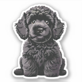 Adesivo Cachorro Cachorro Cachorro Labradoodle Vinheta