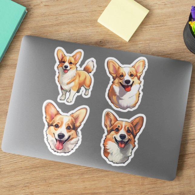 Adesivo Cachorro Cachorro Corgi (Criador carregado)