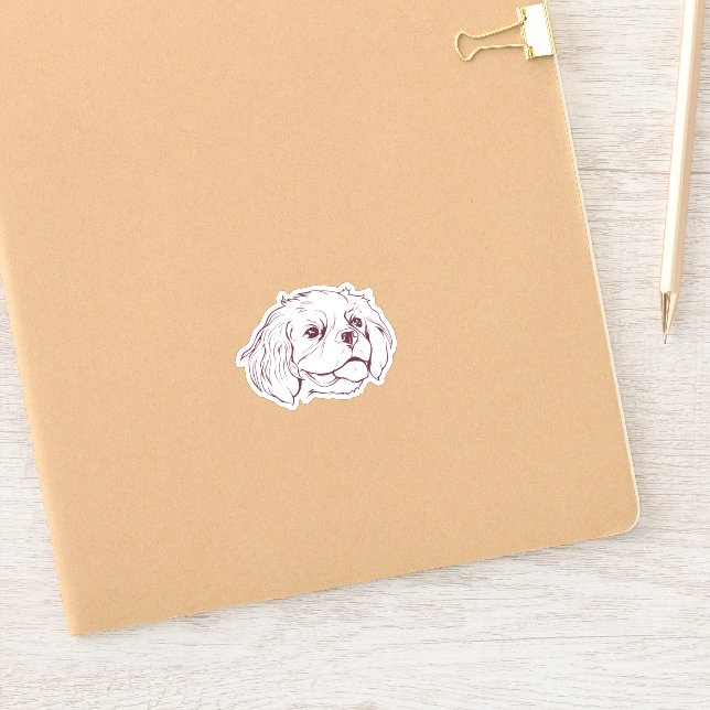 Adesivo Cachorro Cavalier  (Notebook)