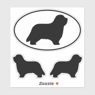 Adesivo Cachorro Collie Silhouettes Vinil Set