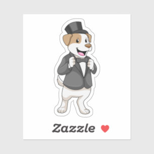 Adesivo Cachorro com Faixa