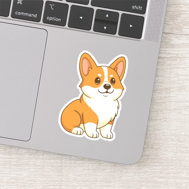 Adesivo Cachorro Corgi Fofo (Detalhe)