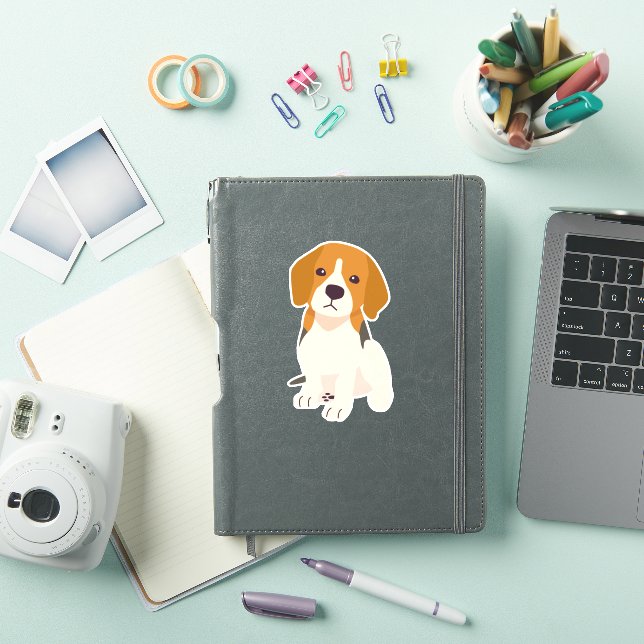 Adesivo Cachorro de Beagle (Capa para iPad)