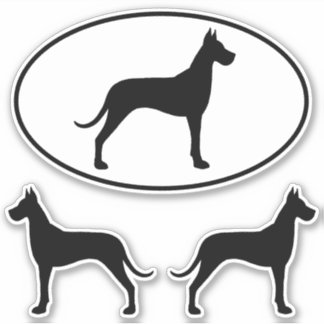 Adesivo Cachorro Grande Silhuettes Vinil Sticker Set