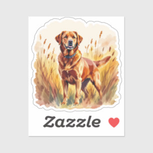 Adesivo Cachorro Labrador Retriever Fox Red