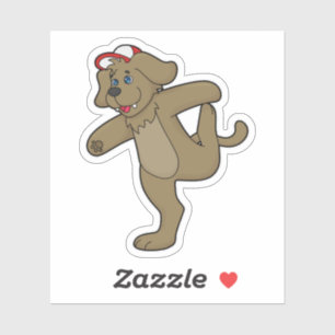 Adesivo Cachorro na Malhação de Yoga