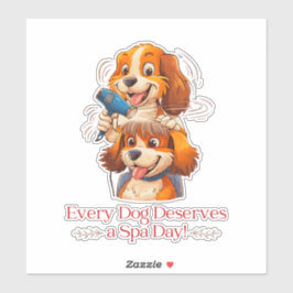 Adesivo Cachorro para um Cachorro de Cachorro