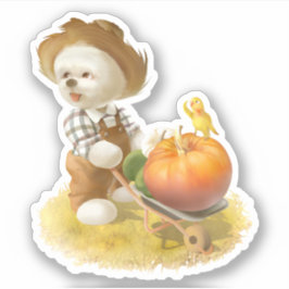 Adesivo Cachorro-quente com abóbora