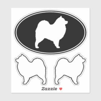 Adesivo Cachorro Samovido Silhouettes Vinyl Sticker Set